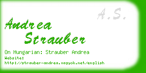 andrea strauber business card